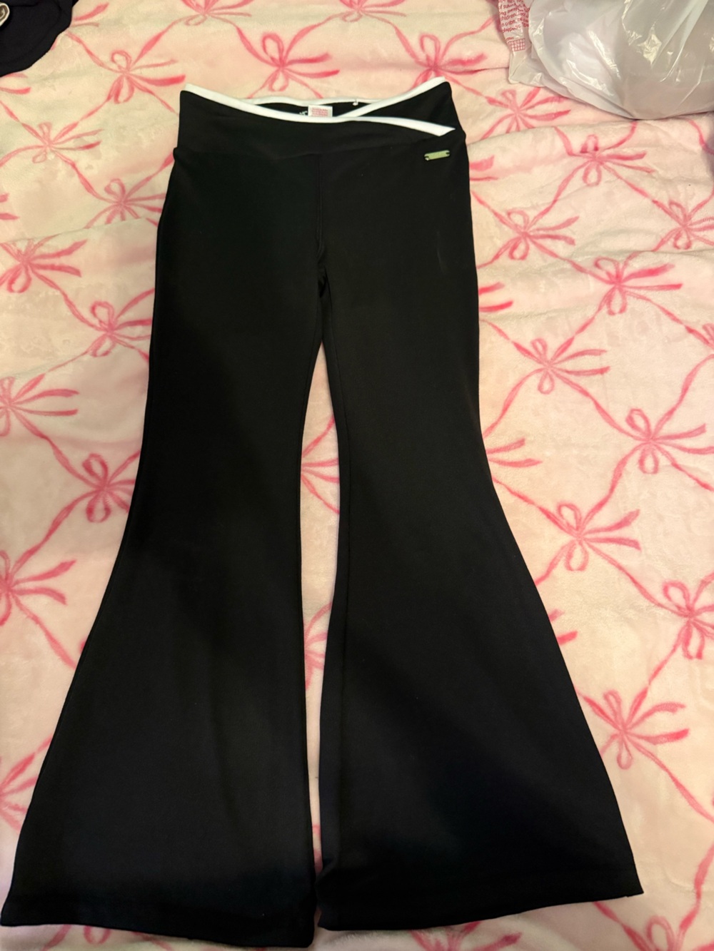 Justice Black Boot Cut Stretch Pants NWOT
